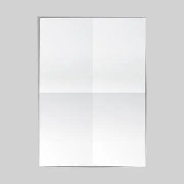 Vector illustration of paper sheet on grey background Stock Illustration