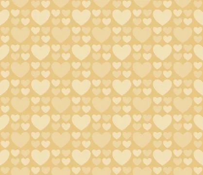 Vector illustration pattern of big and small hearts Stock Illustration
