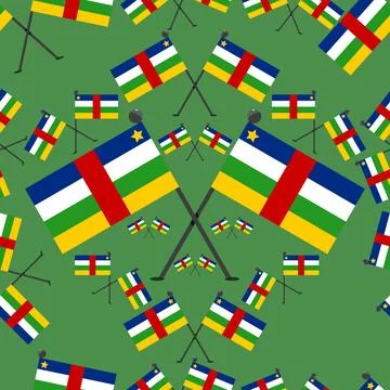 Vector Illustration of Pattern Central Africa Flags Stock Illustration