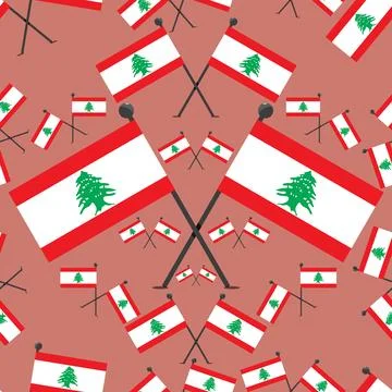 Vector Illustration of Pattern Czech Flags Stock Illustration