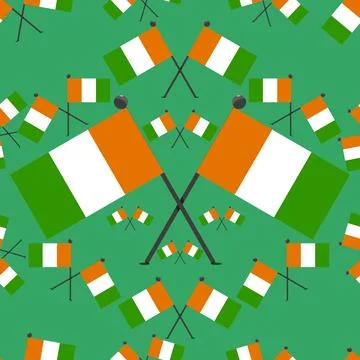 Vector Illustration of Pattern ivory Coast Flags Stock Illustration