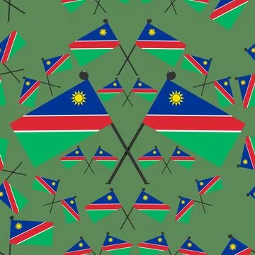 Vector Illustration of Pattern Namibia Flags Stock Illustration