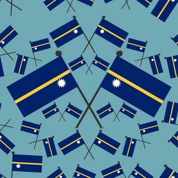 Vector Illustration of Pattern Nauru Flags Stock Illustration
