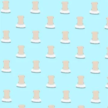 Vector Illustration Of Pattern Paper on clouds 库存插图