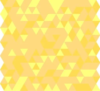Vector illustration pattern of simple triangles in various shades of yellow 스톡 일러스트