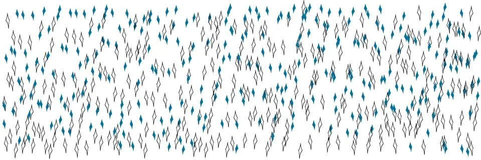Vector illustration, pattern of small black and turquoise rhombuses Stock Illustration