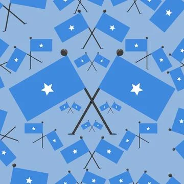 Vector Illustration of Pattern Somalia Flags Stock Illustration