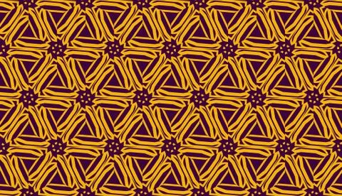 Vector illustration with pattern in triangles style. Curved line. Decorative  Stock Illustration