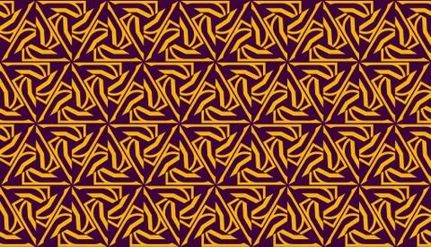 Vector illustration with pattern in triangles style. Curved line. Decorative  Stockillustratie