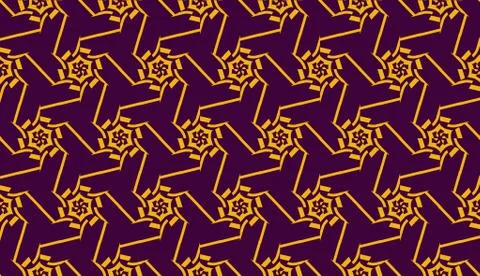 Vector illustration with pattern in triangles style. Curved line. Decorative  Stock Illustration