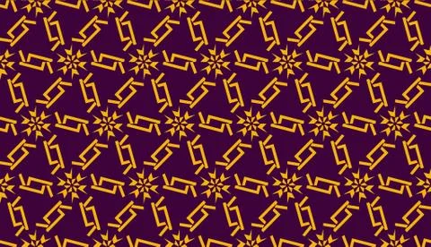 Vector illustration with pattern in triangles style. Curved line. Decorative  Stock Illustration
