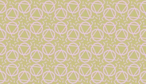 Vector illustration with pattern in triangles style. Curved line. Decorative  Illustrazione stock