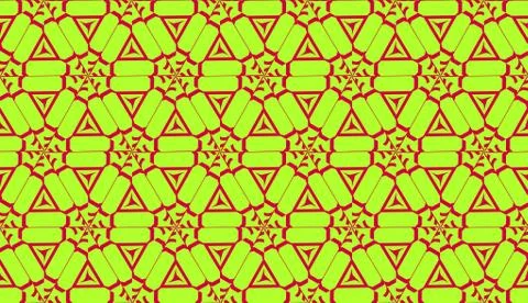 Vector illustration with pattern in triangles style. Curved line. Decorative  Stock Illustration