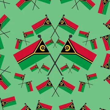 Vector Illustration of Pattern Vanuatu Flags Stock Illustration