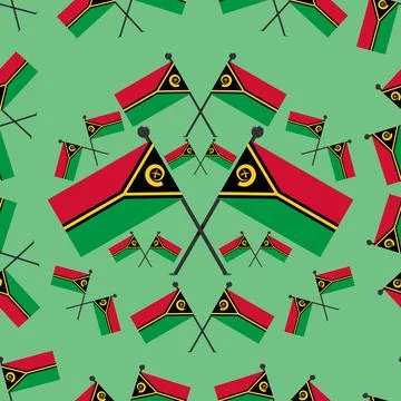Vector Illustration of Pattern Vanuatu Flags Stock Illustration