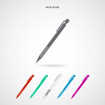 Vector Illustration of Pen Icon Stock Illustration
