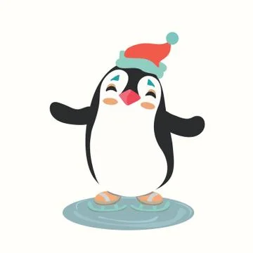Vector illustration of a penguin. Stock Illustration