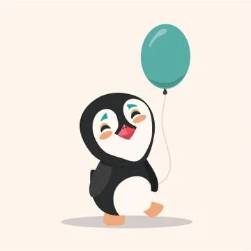 Vector illustration of a penguin. Stock Illustration