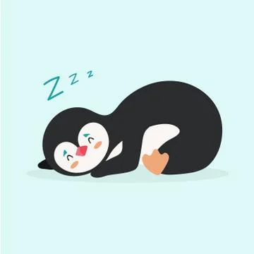Vector illustration of a penguin. Stock Illustration