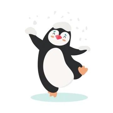 Vector illustration of a penguin Stock Illustration