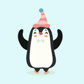 Vector illustration of a penguin. Stock Illustration