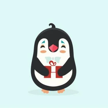 Vector illustration of a penguin. Stock Illustration