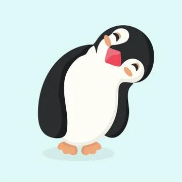 Vector illustration of a penguin. Stock Illustration
