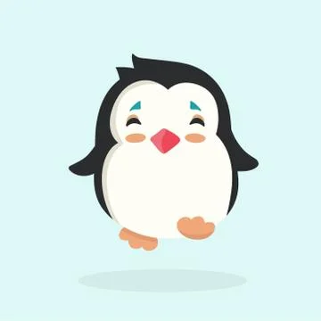 Vector illustration of a penguin. Stock Illustration