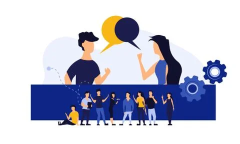 Vector illustration people design concept business problem abstract. Cartoon  Illustrazione stock