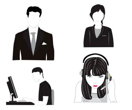Vector illustration of the people Stock Illustration