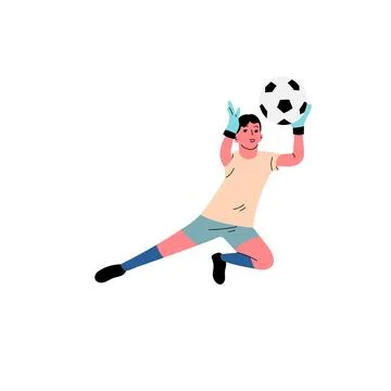 Vector illustration of people playing ball Stock Illustration