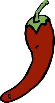 Vector illustration of a pepper Stock Illustration