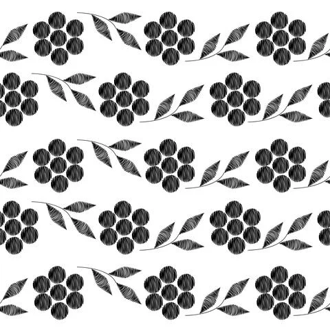 Vector illustration. Perforated two-tone patterns, hand draw, embroidery. Stock Illustration