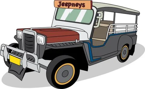 Vector illustration of  Philippines_Bus Stock Illustration