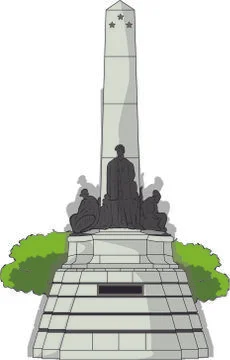 Vector illustration of  PhilippinesMonument Stock Illustration