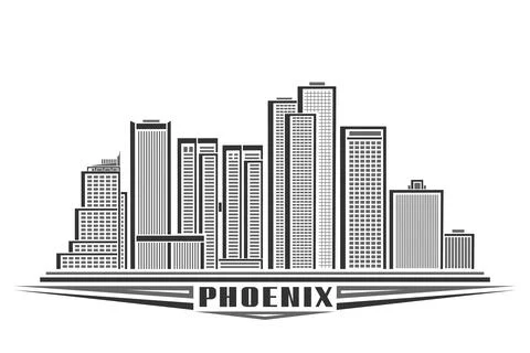 Vector illustration of Phoenix Stock Illustration