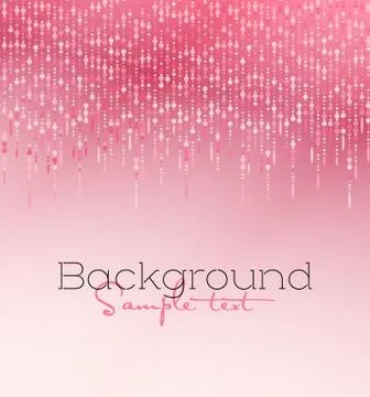 Vector illustration pink glitter light Stock Illustration