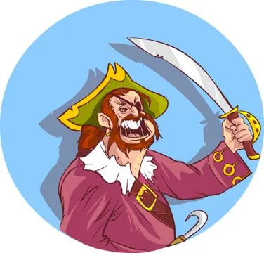 Vector illustration of a pirates Stock Illustration