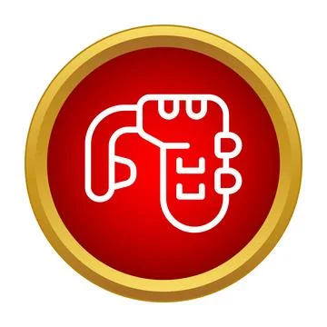 Vector illustration of pistol camera icon concept Stock Illustration