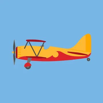 Vector illustration of plane. Flat style. Icon for web and mobile design. Iso Stock Illustration