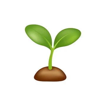 Vector illustration of plant growing from a tree Stock-Illustration