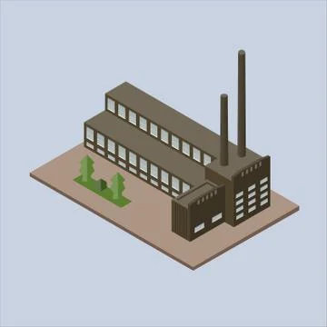 Vector illustration of the plant. isometric vector illustration 库存插图