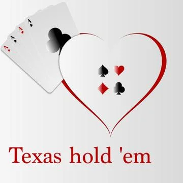 Vector illustration of playing cards aces Illustrazione stock