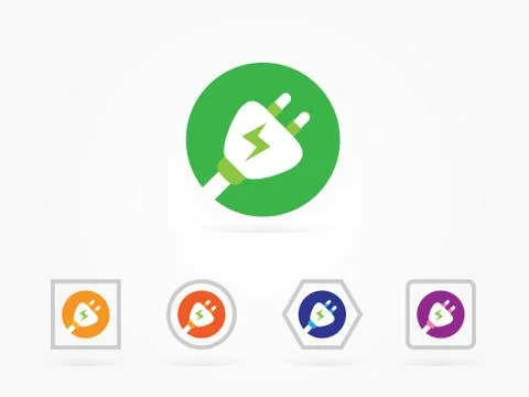 Vector Illustration Plug icon vector illustration colorful Stock Illustration