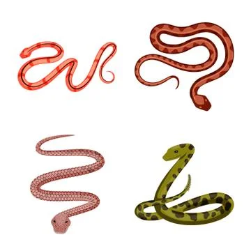 Vector illustration of poison and evil logo. Set of poison and bite vector icon Stock Illustration