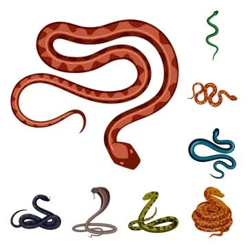 Vector illustration of poison and evil sign. Collection of poison and bite Illustrazione stock