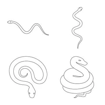 Vector illustration of poison and evil symbol. Collection of poison and bite Stock-Illustration