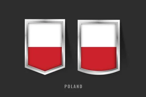Vector Illustration of POLAND Label Logo. POLAND Badge Sign POLAND With Fla.. Stock Illustration
