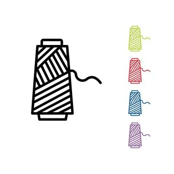 Vector illustration of polyester roll icon on a white background Stock Illustration