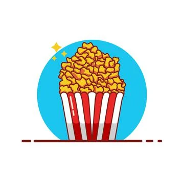 Vector illustration pop corn Stock Illustration